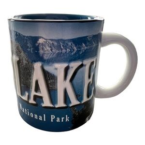 Vintage Crater Lake National Park Oregon 3D Coffee Mug